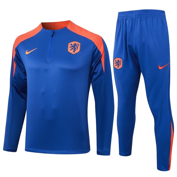 Sudadera De Training Países Bajos 2024 2025 Azul 3